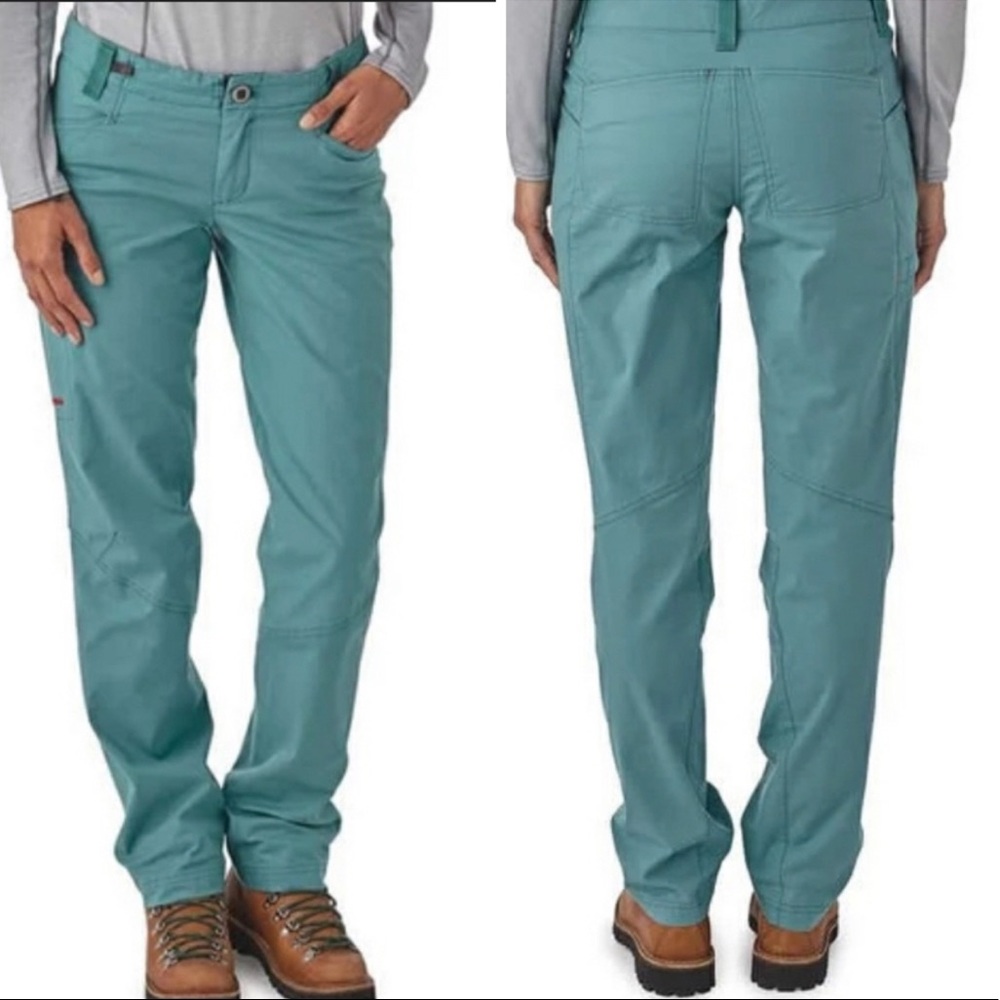 Patagonia Venga Rock Pants Howling Turquoise Sz 0